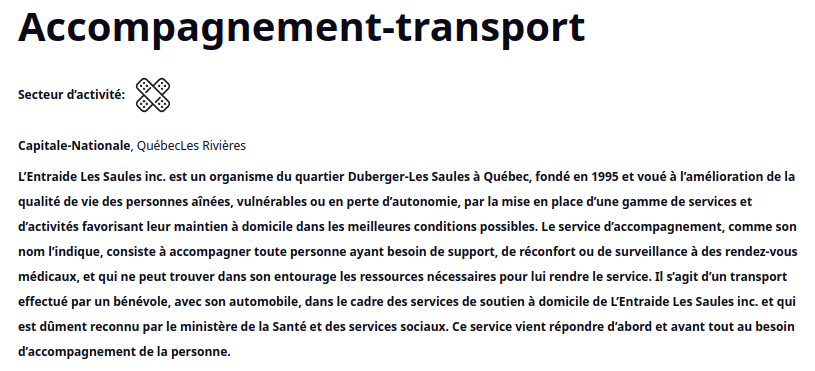 B�n�vole d'accompagnement-transport